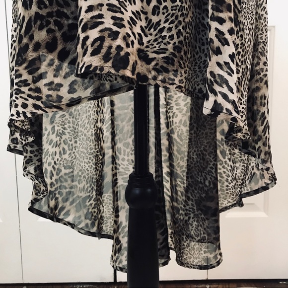 Forever 21 Hi-Lo Cheetah Print Sleeveless Dress - Picture 3 of 7